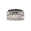 Silver 14" 4-Light Indoor Flush Mount Ceiling Light with Light Kit