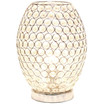 Elegant Designs Elipse Crystal Decorative Curved Accent Uplight Table Lamp