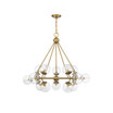 Orion 15-Light Chandelier in Warm Brass