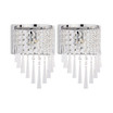 Set of 2 Tilly Chrome-Tone Wall Sconces