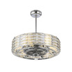 Taurus 6-Light Fan D'Lier in Polished Chrome