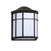 Henry 9.7" Outdoor Frosted Acrylic/Metal Integrated LED Sconce