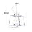 Gloria 3-Light Metal Led Pendant