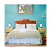 Simple Designs Gemini Colors 2 Pack Mini Touch Table Lamp Set with Fabric Shades