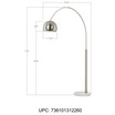 Pacific Coast Basque Arc Nickel Floor Lamp