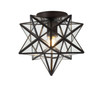 Stella Moravian Star Metal/Glass LED Flush Mount