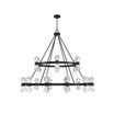Dryden 36-Light Chandelier in Matte Black