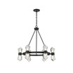 Dryden 12-Light Chandelier in Matte Black