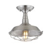 Gabe 10.2" Metal LED Semi-Flush Mount