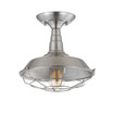Gabe 10.2" Metal LED Semi-Flush Mount