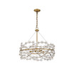 Camille 5-Light Chandelier in Warm Brass
