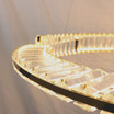 Adjustable Luxury Gold Plating Crystal Pendant Light