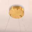 Adjustable Luxury Gold Plating Crystal Pendant Light