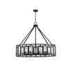 Deandre 10-Light Chandelier in Matte Black