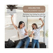 Ceiling Fan Light Covers: Clear Glass Shade Lamp Replacement Kit for Ceiling Fan Light Kits Perfect for illuminating your home with clear glass shades easy installation By (4-Pack)
