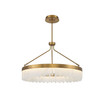 Landon LED Pendant in Warm Brass