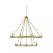 Middleton 15-Light Modern Farmhouse Industrial Circular Ring Shaped Chandelier (45" W x 42"H)