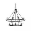 Middleton 15-Light Modern Farmhouse Industrial Circular Ring Shaped Chandelier (45" W x 42"H)