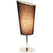 Mini Chrome Table Lamp with Angled Fabric Shade