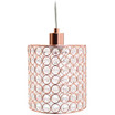 Elegant Designs 1 Light Elipse Crystal Cylinder Pendant