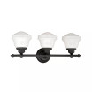 Huntley 3 Light Farmhouse Bathroom Vanity Wall Light Schoolhouse Glass