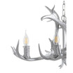 Eldora 26" Adjustable Resin Antler 4-Light LED Chandelier