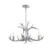 Eldora 26" Adjustable Resin Antler 4-Light LED Chandelier