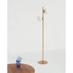Sphere LED Modern Tree Floor Lamp with 2 Frosted Glass Globes