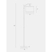 Montage LED Arc Standing Floor Lamp with Hanging Drum Shade