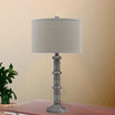 1596AS Pair of 31" Antique Metal Table Lamps