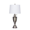 1587BS 31" Classic Urn Brushed Steel Table Lamp