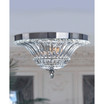 Elegant Designs 2 Light Glass Ceiling Light Glacier Petal Flushmount