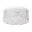 Elegant Designs Elipse Crystal 2 Light Round Ceiling Flush Mount