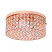 Elegant Designs Elipse Crystal 2 Light Round Ceiling Flush Mount