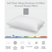 Signature Plush Allergy-Resistant Soft Density Stomach Sleeper Down Alternative Pillow, Standard - Set of 4