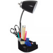 Limelight's Gooseneck Organizer Desk Lamp with iPad Tablet Stand Book Holder and USB port