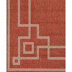 Alfresco ALF-9631 Rust 6' x 9' Area Rug, Indoor/Outdoor