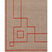 Alfresco ALF-9633 Rust 6' x 9' Area Rug, Indoor/Outdoor