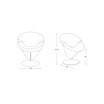 Tulip Swivel Accent Chair