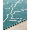 Alfresco ALF-9653 Teal 5'3" x 7'6" Area Rug, Indoor/Outdoor