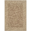 Courtyard Brown and Natural 2' x 3'7" Outdoor Area Rug