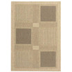 Courtyard Sand and Black 2' x 3'7" Outdoor Area Rug