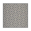 Courtyard Anthracite and Beige 5'3" x 5'3" Sisal Weave Square Outdoor Area Rug