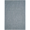 Courtyard Blue and Light Gray 4' x 5'7" Sisal Weave Outdoor Area Rug