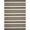 Courtyard Black and Bone 9' x 12' Sisal Weave Outdoor Area Rug