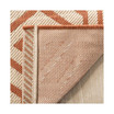 Courtyard Beige and Terracotta 5'3" x 7'7" Sisal Weave Outdoor Area Rug