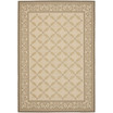 Courtyard Beige and Dark Beige 4' x 5'7" Outdoor Area Rug