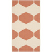 Courtyard Beige and Terracotta 2'7" x 5' Outdoor Area Rug