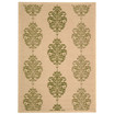 Courtyard Natural and Olive 9' x 12' Outdoor Area Rug