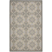 Courtyard Light Gray and Anthracite 8' x 11' Sisal Weave Outdoor Area Rug